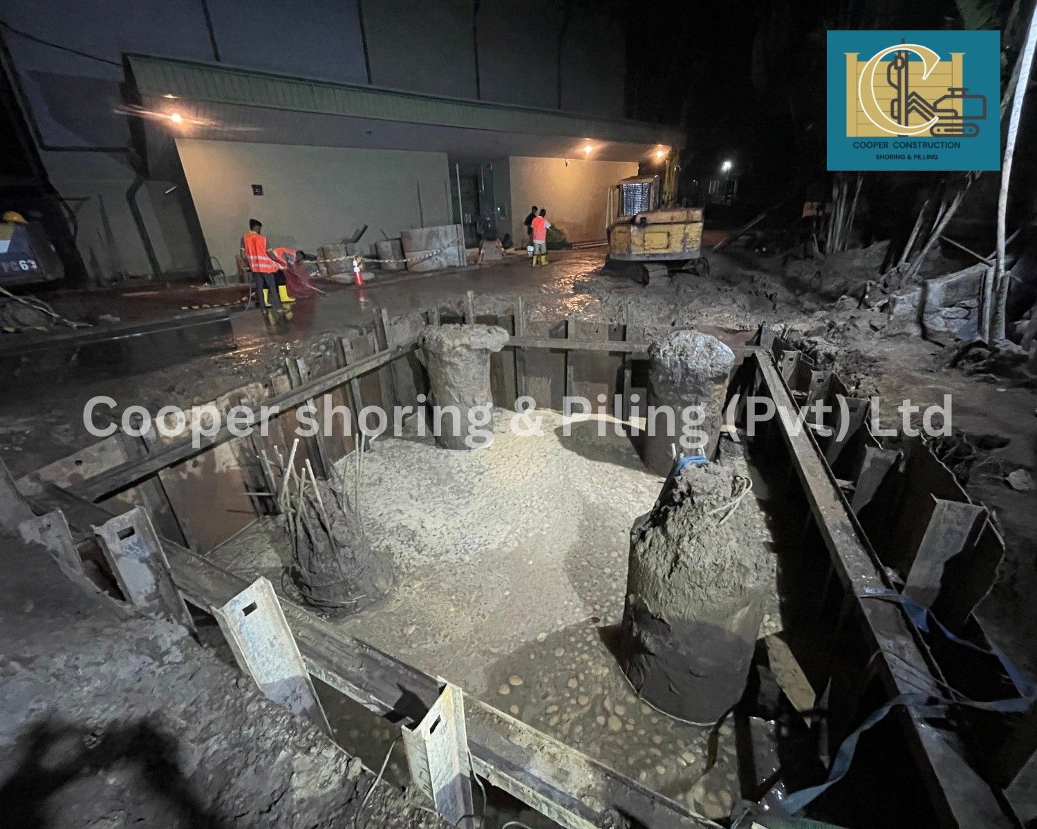 Steel Plated Temporary Shoring for High Masters